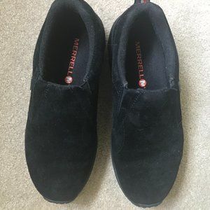 Women's Merrell Black Suede Mocs.  Size 8